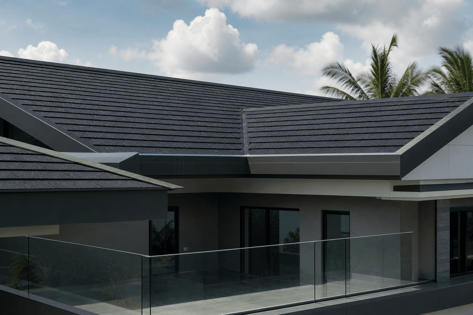Stone-coated solar shingles